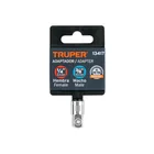 Adaptador para matraca de cuadro 1/4' a cuadro 3/8', TRUPER 4