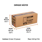 Adaptador para matraca de cuadro 3/8' a cuadro 1/2', TRUPER 7