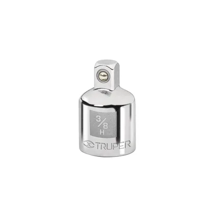 Adaptador para matraca de cuadro 3/8' a cuadro 1/4', TRUPER