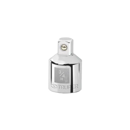 Adaptador para matraca de cuadro 3/4' a cuadro 1/2', TRUPER