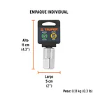 Adaptador para matraca de cuadro 1/2' a cuadro 3/4', TRUPER 5