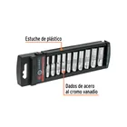 Juego de 10 dados largos cuadro 1/4' std, TRUPER 2