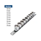 Juego de 9 dados cuadro 3/8' mm, PRETUL 3