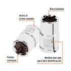 Dado de 9/16', 6 puntas, cuadro 1/2', TRUPER 2