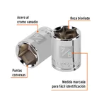 Dado de 7/8', 6 puntas, cuadro 1/2', TRUPER 2