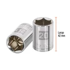 Dado de 20 mm, 6 puntas, cuadro 1/2', TRUPER 3