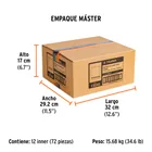 Dado de 1-1/8', 6 puntas, cuadro 1/2', TRUPER 7