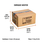 Dado largo impacto de 7/8', 6 puntas, cuadro 1/2', TRUPER 7