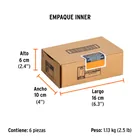 Dado largo impacto de 1/2', 6 puntas, cuadro 1/2', TRUPER 6