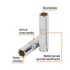 Dado largo de 8 mm, 6 puntas, cuadro 1/4', TRUPER 2