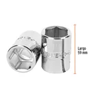 Dado de 1-1/8', 6 puntas, cuadro 3/4', TRUPER 3