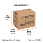 Dado de 1-1/8', 6 puntas, cuadro 3/4', TRUPER 7