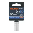 Dado de 12 mm, 6 puntas, cuadro 3/8', TRUPER 4