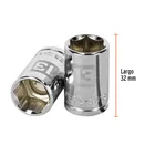 Dado de 13 mm, 6 puntas, cuadro 3/8', TRUPER 3
