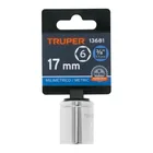 Dado de 17 mm, 6 puntas, cuadro 3/8', TRUPER 4