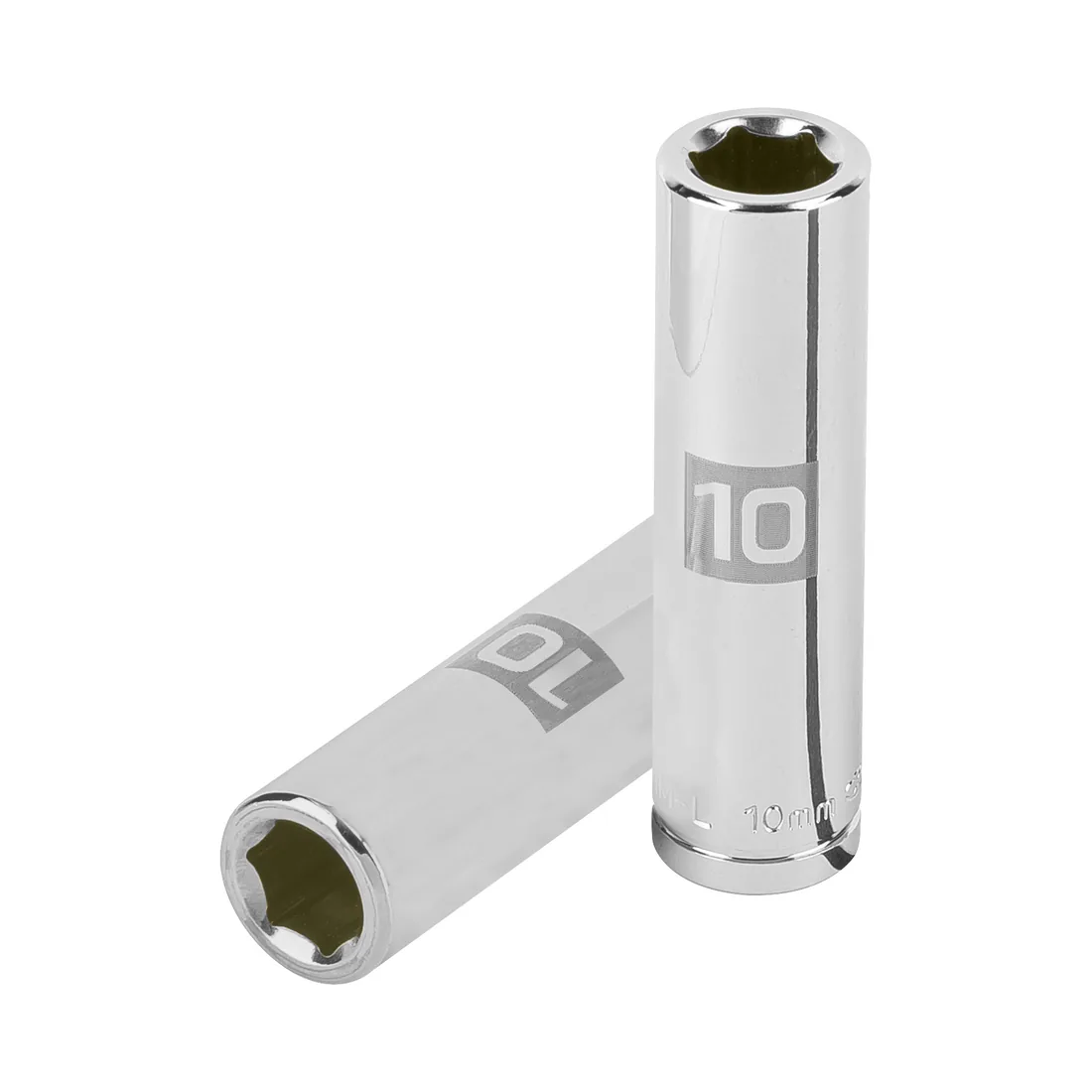Dado largo de 10 mm, 6 puntas, cuadro 3/8', TRUPER