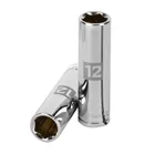 Dado largo de 12 mm, 6 puntas, cuadro 3/8', TRUPER 1