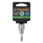 Dado punta torx T-27, cuadro 3/8', TRUPER 4