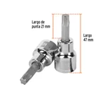 Dado punta torx T-40, cuadro 3/8', TRUPER 3