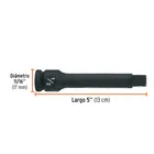 Extensión de impacto con cuadro de 1/2', largo 5', TRUPER 3