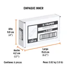 Extensión para matraca, cuadro 1/2', largo 2-1/2', TRUPER 6