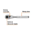 Matraca liberación rápida 72 dientes, cuadro 1/4', TRUPER 2