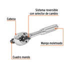 Matraca triple cuadros 1/4', 3/8' y 1/2', TRUPER 2
