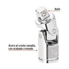 Nudo universal para dados con cuadro de 1/4', TRUPER 2