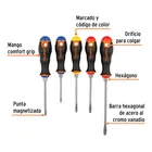 Juego de 5 desarmadores mango Comfort Grip, TRUPER 4