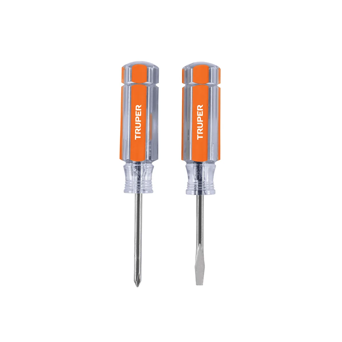 Dúo de mini desarmadores mango de acetato, TRUPER