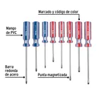 Juego de 8 desarmadores mango de PVC, PRETUL 4