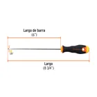 Desarmador cabinet 1/8' x 6' mango Comfort Grip, TRUPER 2