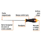 Desarmador cabinet 1/8' x 6' mango Comfort Grip, TRUPER 3