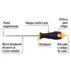 Desarmador cabinet 1/8' x 4-1/2' mango Comfort Grip, TRUPER 3
