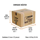 Desarmador de cruz 1/8' x 6' mango Comfort Grip, TRUPER 8