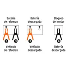 Cables pasa corriente 3.5 m, 350 A, 6 AWG, con funda, EXPERT 4