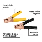 Caballete con 2 caimanes para cables pasa corriente, PRETUL 2