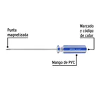 Desarmador de cruz 1/8' x 4' mango de PVC, PRETUL 4