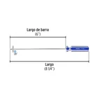 Desarmador de cruz 1/8' x 6' mango de PVC, PRETUL 2