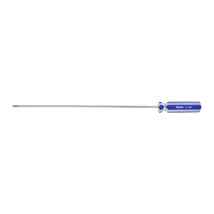 Desarmador de cruz 1/8' x 8' mango de PVC, PRETUL