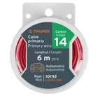 Carrete con 6 m de cable primario rojo calibre 14, TRUPER 1