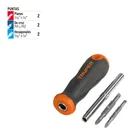 Desarmador 2 puntas dobles y barra con 2 cajas hexagonales 2