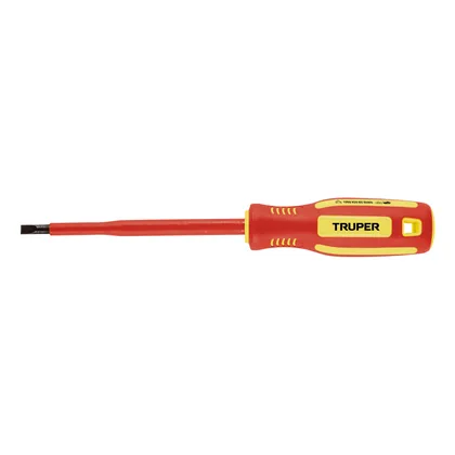 Desarmador dieléctrico plano 7/32' x 5', TRUPER