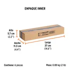 Desarmador plano 1/4' x 8' mango Comfort Grip, TRUPER 6
