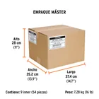 Desarmador plano 1/4' x 6' mango de acetato, TRUPER 6