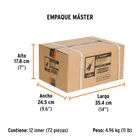 Desarmador plano 1/4' x 1-1/2' mango Comfort Grip, TRUPER 6