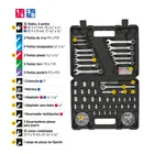 Juego de 71 herramientas 1/4' y 3/8' para mecánico, PRETUL 2