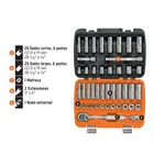 Juego de 44 herramientas cuadro 3/8' std y mm para mecánico 4