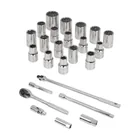 Juego de 25 herramientas cuadro 1/2' std y mm para mecánico 4