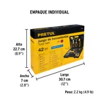 Juego de herramientas, Comfort Grip, 42 piezas, PRETUL 10